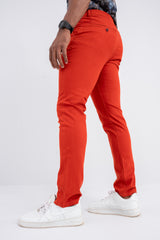 Dobby Fabric Chino Trousers