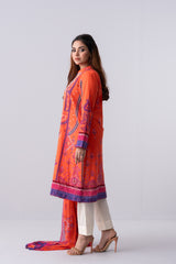 Long-Length Printed Smart Fit Lawn - Two Piece