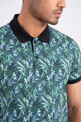 Tropical Printed Polo Shirt