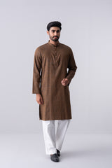 Regular Fit Cotton Semi-Formal Panjabi