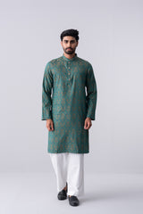 Regular Fit Cotton Semi-Formal Panjabi