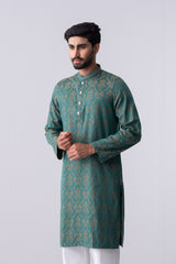 Regular Fit Cotton Semi-Formal Panjabi