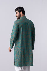 Regular Fit Cotton Semi-Formal Panjabi