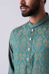 Regular Fit Cotton Semi-Formal Panjabi