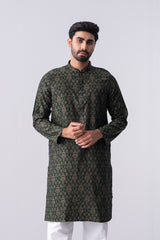 Regular Fit Cotton Semi-Formal Panjabi