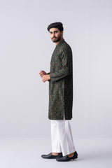 Regular Fit Cotton Semi-Formal Panjabi