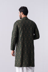 Regular Fit Cotton Semi-Formal Panjabi