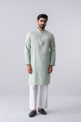 Regular Fit Cotton Semi-Formal Panjabi