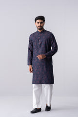 Regular Fit Cotton Semi-Formal Panjabi