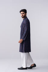 Regular Fit Cotton Semi-Formal Panjabi