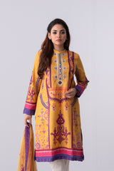 Long-Length Printed Smart Fit Lawn - Two Piece