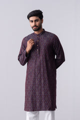 Regular Fit Cotton Semi-Formal Panjabi