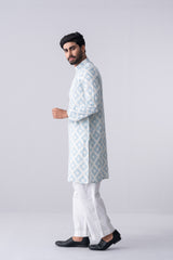 Regular Fit Cotton Semi-Formal Panjabi