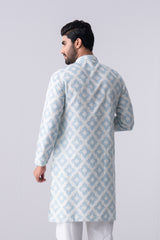 Regular Fit Cotton Semi-Formal Panjabi