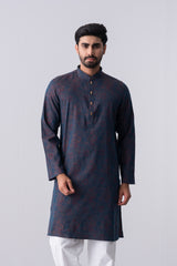 Regular Fit Cotton Semi-Formal Panjabi