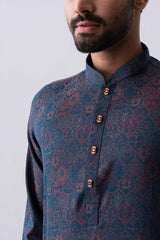 Regular Fit Cotton Semi-Formal Panjabi