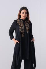 Short-Length Embroidered Smart Fit Ethnic Kurti