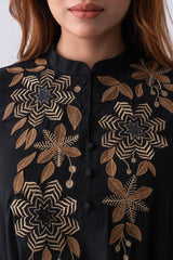 Short-Length Embroidered Smart Fit Ethnic Kurti