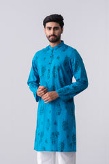 Slim Fit Printed Cotton Panjabi