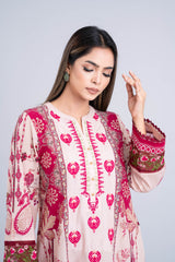 Ready-to-wear Three Piece Lawn with Silk Dupatta