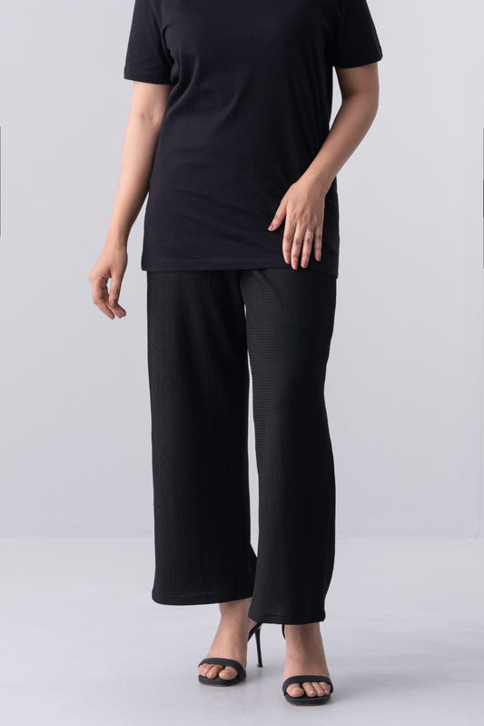 Relaxed Fit Bubble Crepe Ethnic Pants