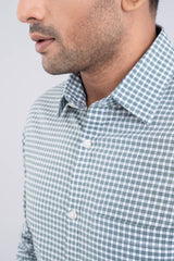 Regular Fit Checkered Formal Shirt