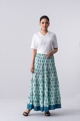 Reactive Printed Cotton Ethnic Skirt