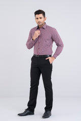 Slim Fit Checkered Templeton Formal Shirt