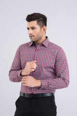 Slim Fit Checkered Templeton Formal Shirt