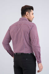 Slim Fit Checkered Templeton Formal Shirt