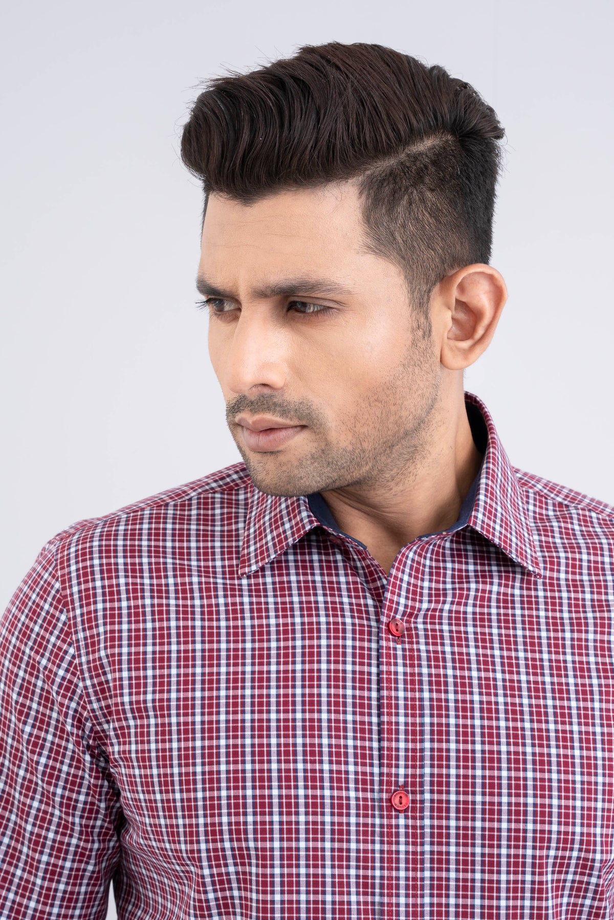 Slim Fit Checkered Templeton Formal Shirt