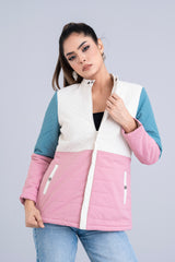 Color Block Puffer Jacket