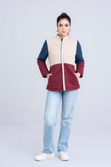 Color Block Puffer Jacket