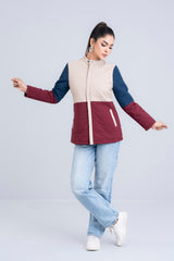 Color Block Puffer Jacket