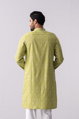 Regular Fit Cotton Semi-Formal Panjabi