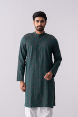 Regular Fit Cotton Semi-Formal Panjabi