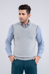 Sleeveless Solid Sweater Vest