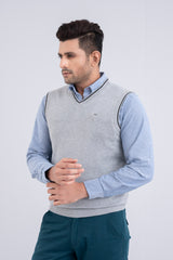 Sleeveless Solid Sweater Vest