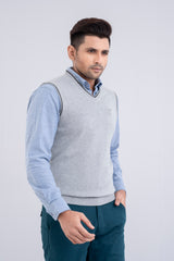 Sleeveless Solid Sweater Vest