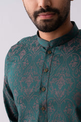 Regular Fit Cotton Semi-Formal Panjabi