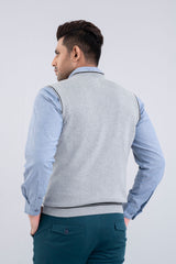 Sleeveless Solid Sweater Vest