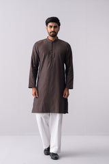 Slim Fit Jacquard Cotton Semi-Formal Panjabi