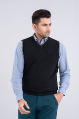 Sleeveless Solid Sweater Vest