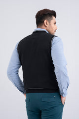 Sleeveless Solid Sweater Vest