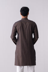 Slim Fit Jacquard Cotton Semi-Formal Panjabi