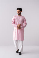 Regular Fit Embroidered Two-Tone Fabric Semi-Formal Panjabi