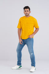 Men's Oversized Casual T-Shirt with Short Sleeves