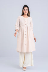 Long-Length Embroidered Ethnic Kurta - One Piece