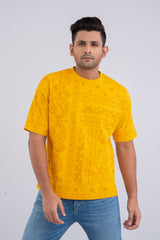 Men's Oversized Casual T-Shirt with Short Sleeves