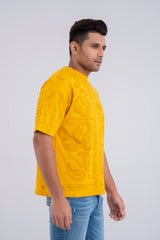 Men's Oversized Casual T-Shirt with Short Sleeves